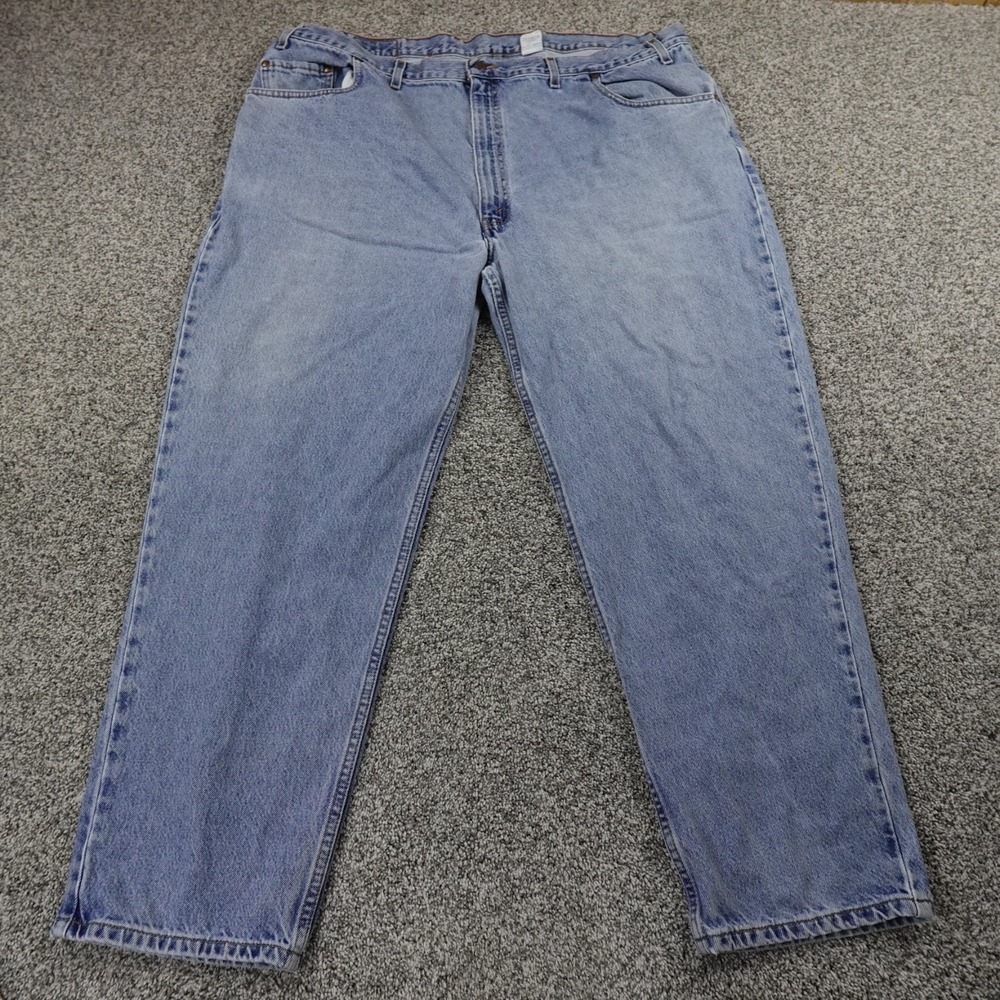 VTG Levis Jeans Mens 48X30 Light Blue Denim Pants 545 Loose Taper Baggy Fade Y2K